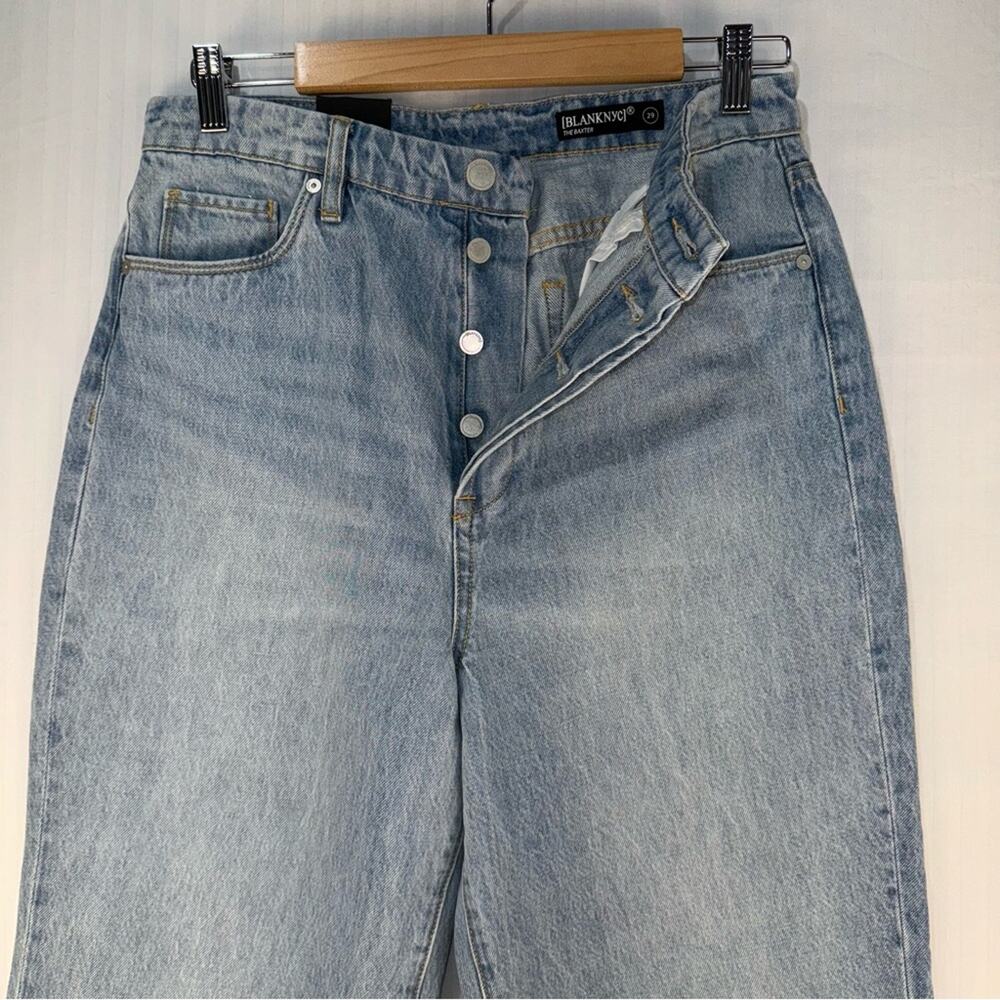 Blank NYC The Baxter Denim Jeans Light Wash Women’s Size 6 Ribcage Straight Leg - Picture 4 of 8